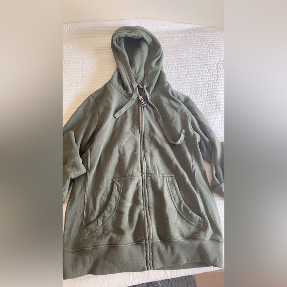 Peloton Olive Green Zip up hoodie - Picture 2 of 2